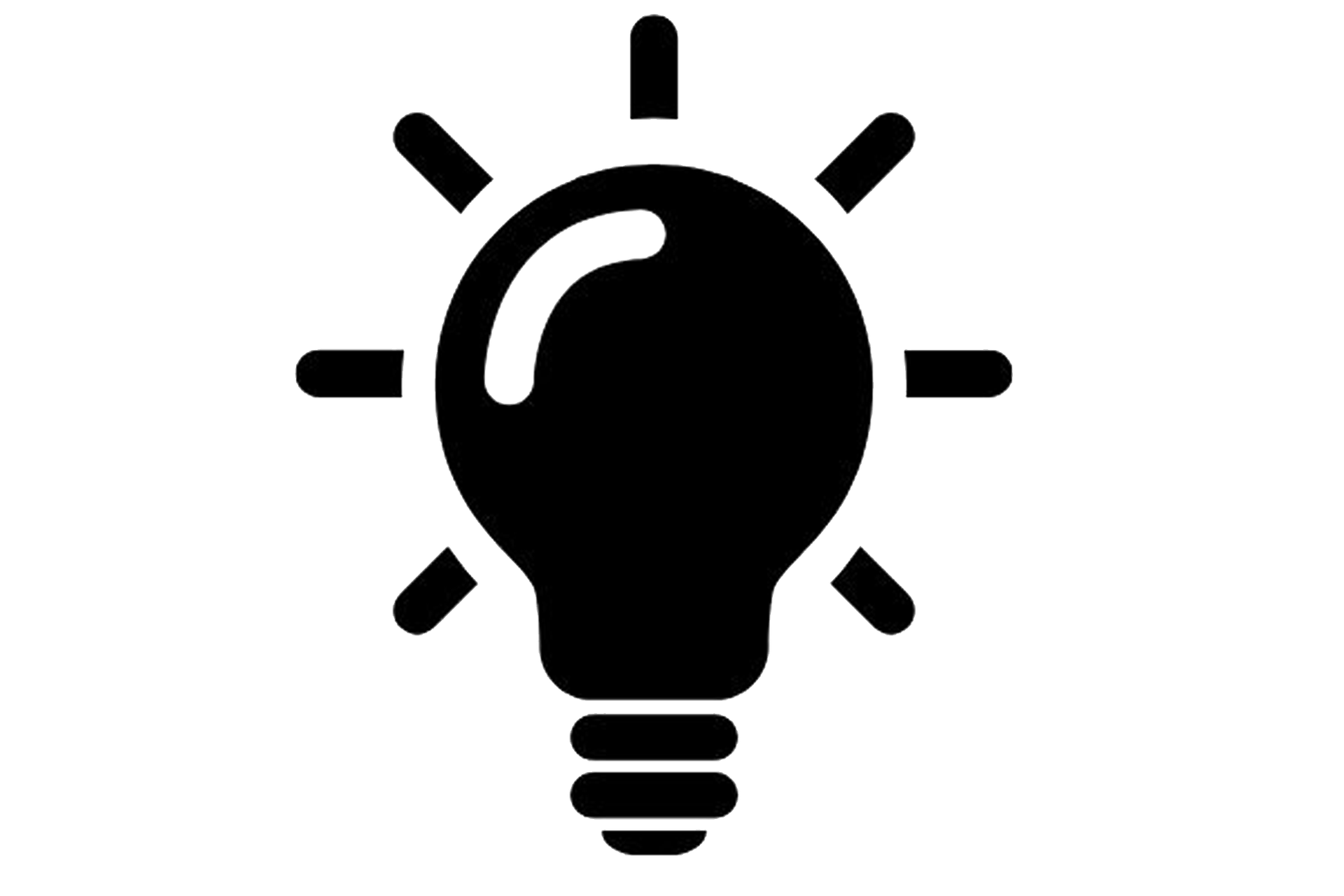 Lightbulb icon symbolizing insight and inspiration.